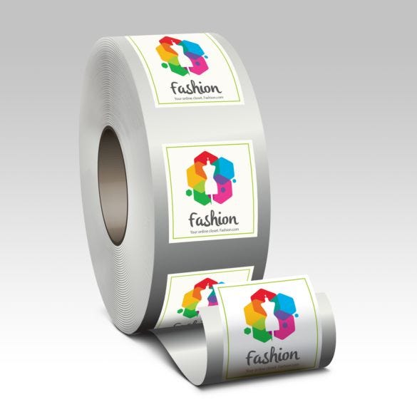 Square Roll Labels
