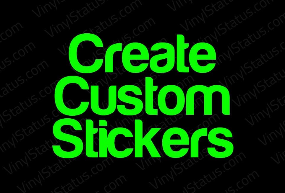 Front adhesive cutom stickers